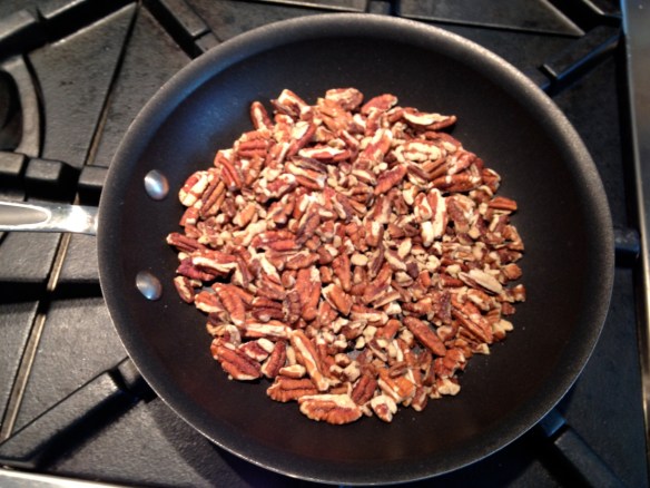 toasting pecans