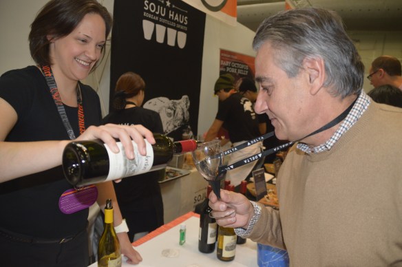 The wine glass pendant - very practical!