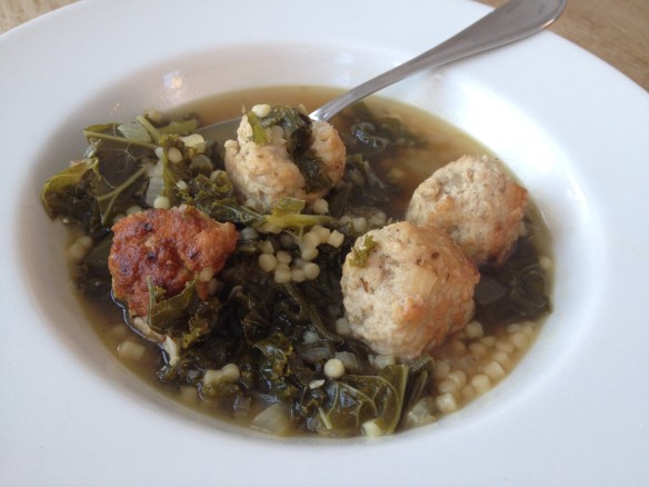 This soup loves to hang out on top of the stove for up to an hour (covered, with the heat turned off). 