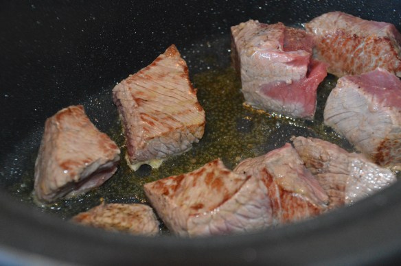 browning brisket cubes